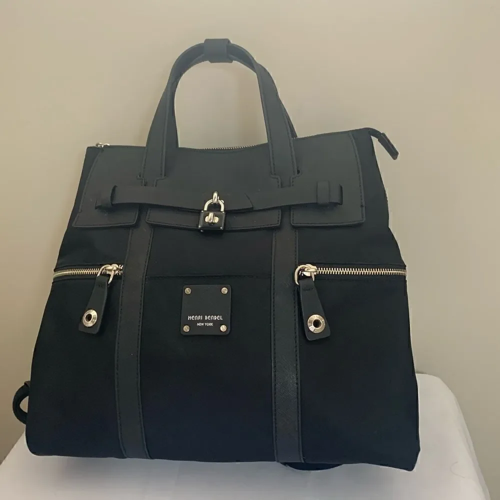 Henri Bendel Jetsetter Backpack/Bag - Large - EUC